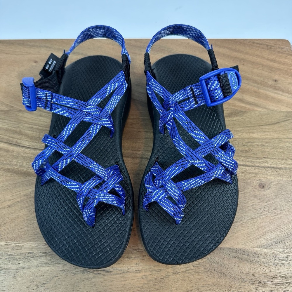 New Womens Chaco Z/Cloud X2 Overhaul Blue Strappy Outdoor Hiking Sandals Sz 6 M